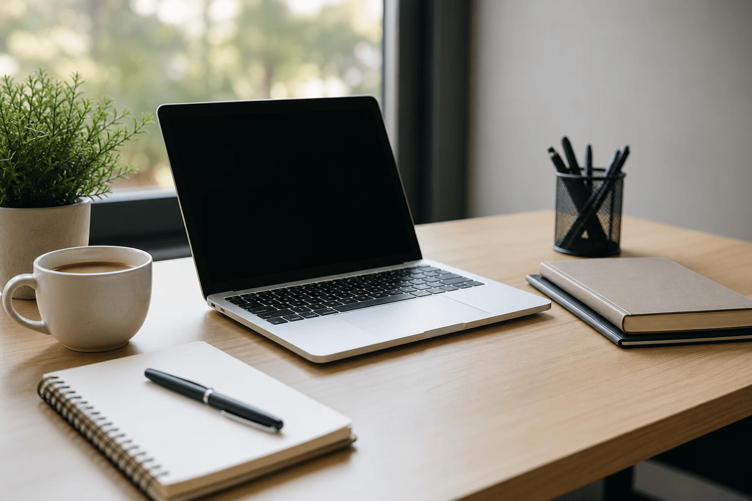 A clean desk setup for clearer business workflows